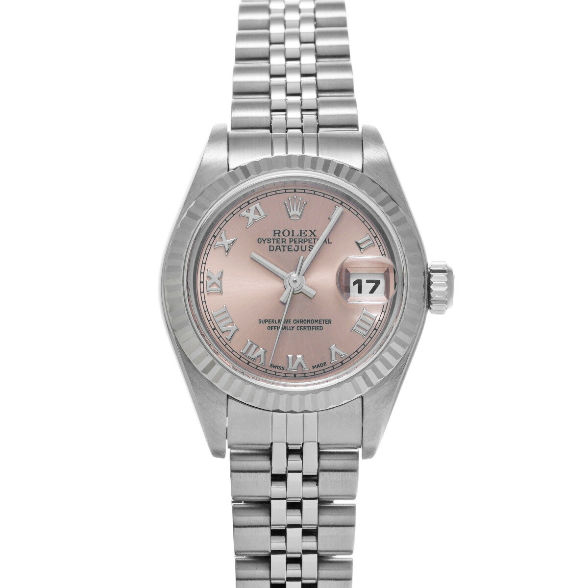 ロレックス ROLEX デイトジャスト 79174 F番(2004年頃製造) ピンク レディース 腕時計 ロレックス 時計 高級腕時計 ブランド 【ローン48回払い無金利】【中古】