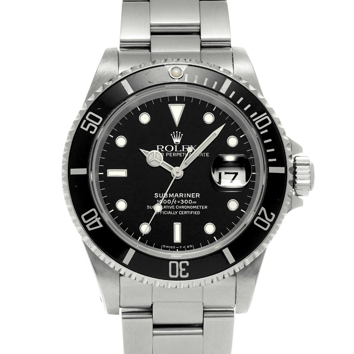 【～4/17 最大5万円クーポン】ロレックス ROLEX サブマリーナ デイト 16610 E番(1990年頃製造) ブラック メンズ 腕時計 ロレックス 時計 高級腕時計 ブランド 【ローン48回払い無金利】【中古】