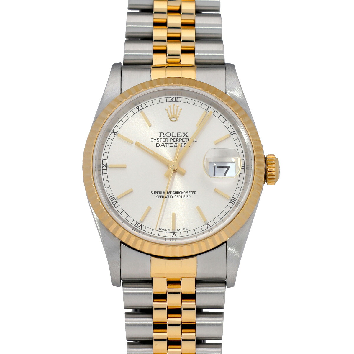 ロレックス ROLEX デイトジャスト 16233 P番(2000年頃製造) シルバー メンズ 腕時計 ロレックス 時計 高級腕時計 ブランド 【ローン48回払い無金利】【中古】