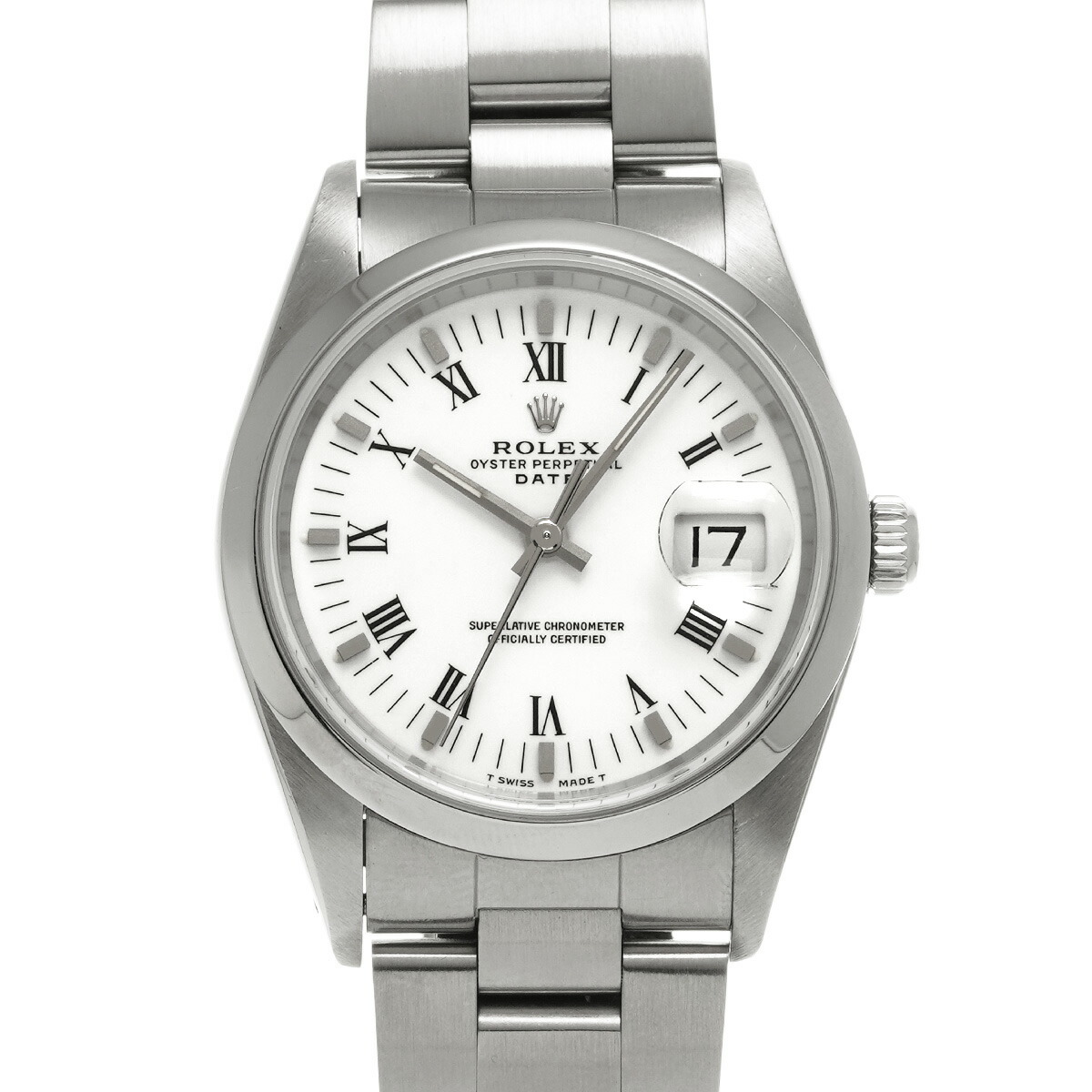 ロレックス ROLEX オイスターパーペチュアル デイト 15200 N番(1992年頃製造) ホワイト メンズ 腕時計 ロレックス 時計 高級腕時計 ブランド 【ローン48回払い無金利】【中古】