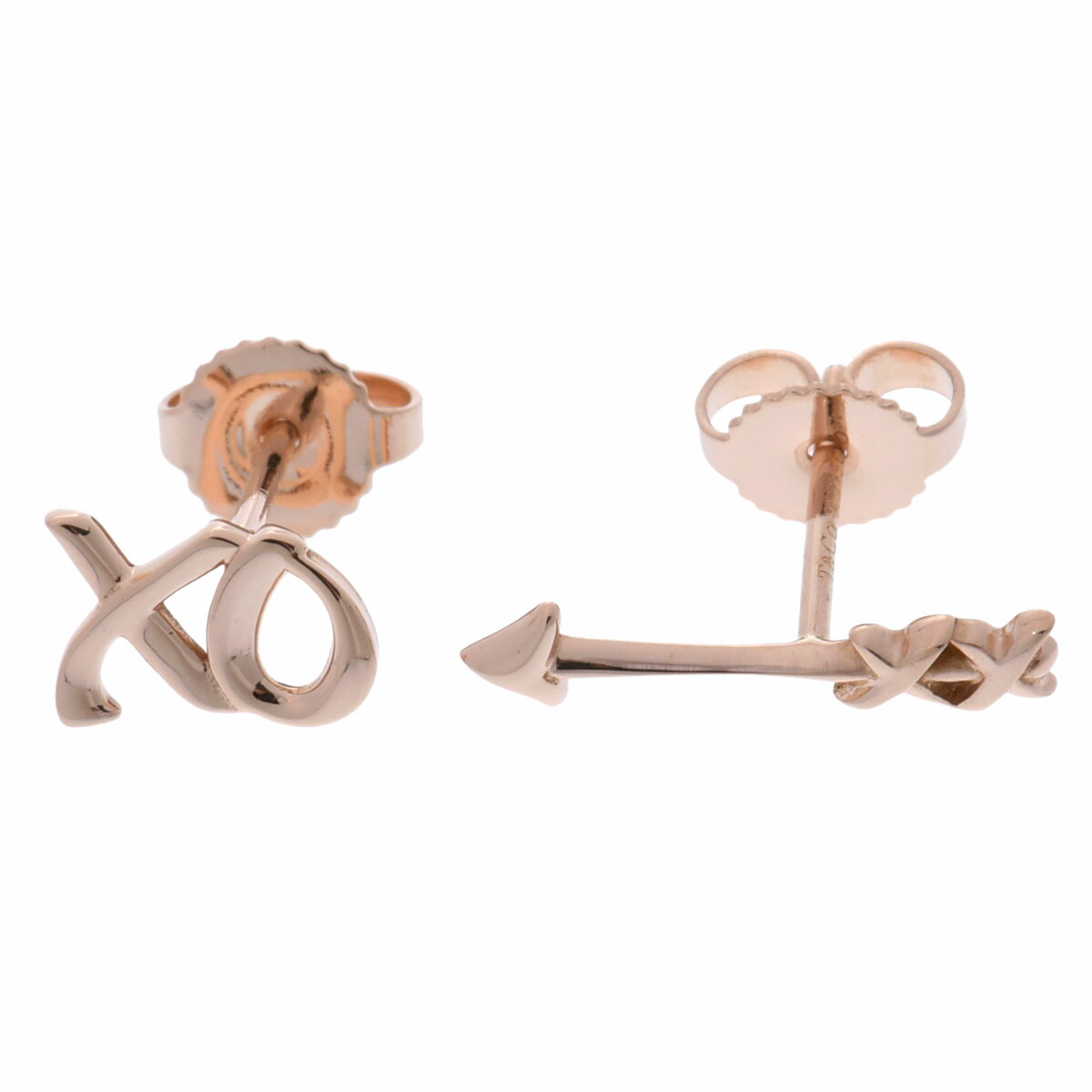 楽天市場】ティファニー グラフティ LOVE シングル ピアス K18ピンク