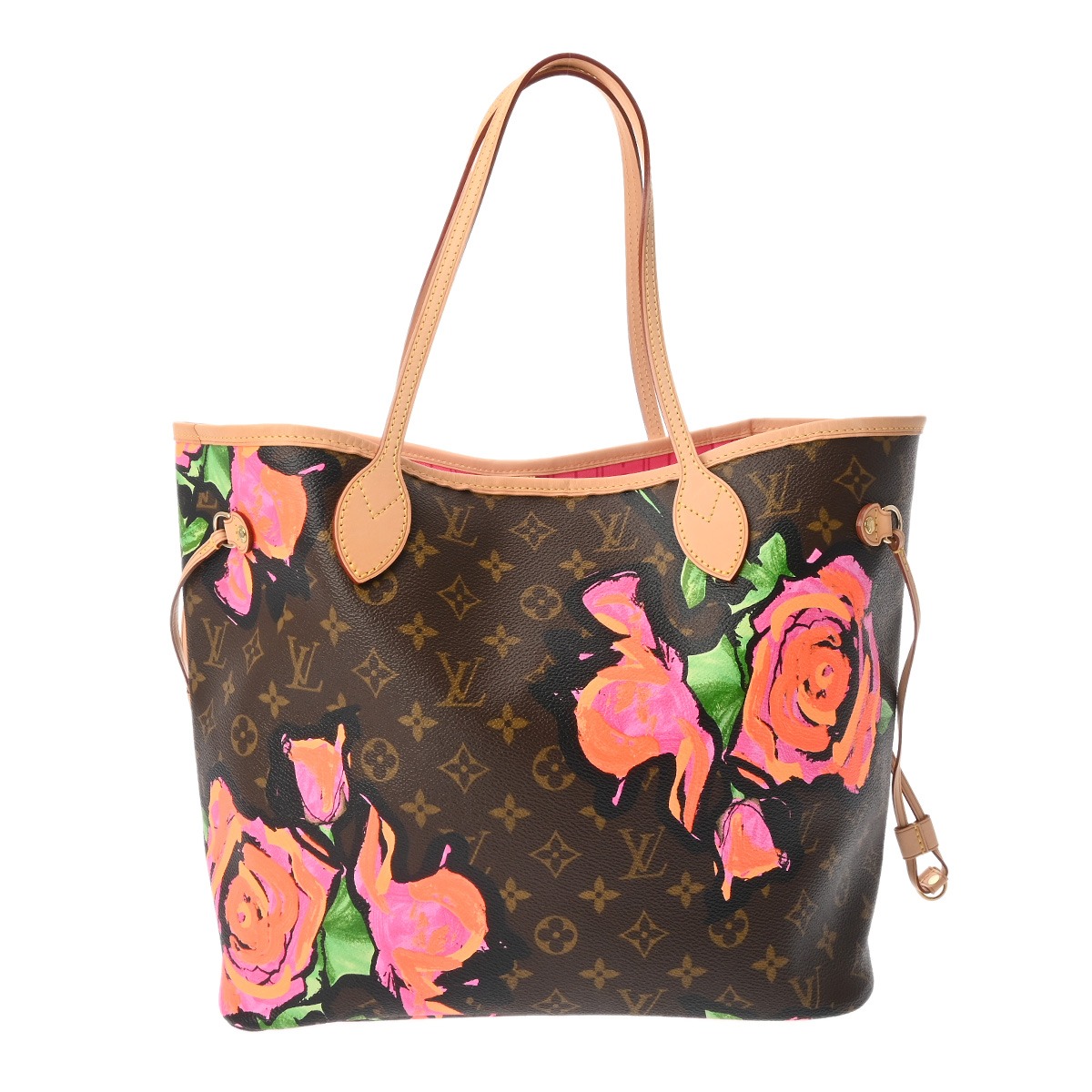 【～4/17 最大5万円クーポン】ルイ ヴィトン LOUIS VUITTON モノグラムローズ ネヴァーフル MM ブラウン M48613 モノグラムキャンバス レディース トートバッグ ヴィトンバッグ バック ブランド 【ローン48回払い無金利】【中古】