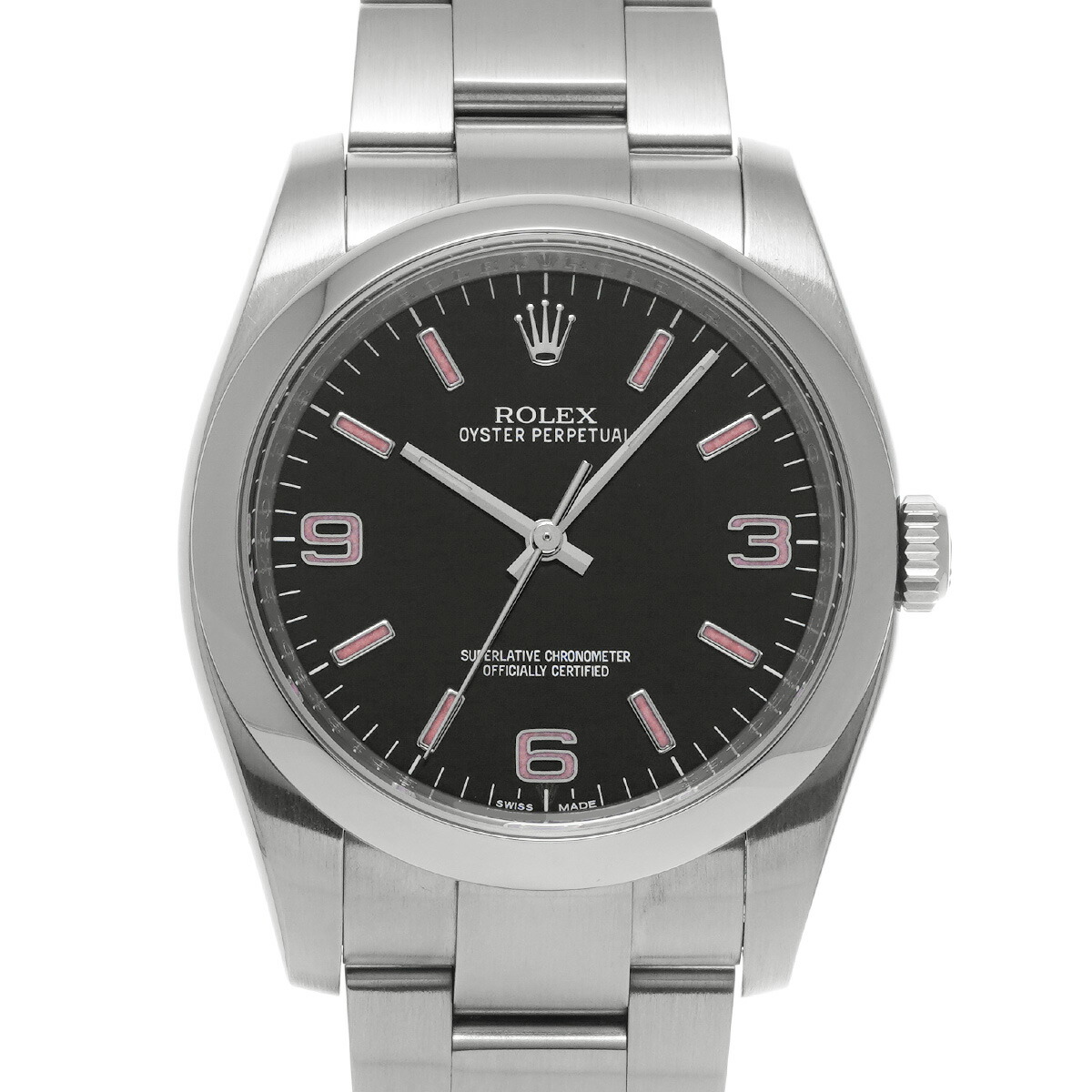 ロレックス ROLEX オイスターパーペチュアル 116000 G番(2010年頃製造) ブラック メンズ 腕時計 ロレックス 時計 高級腕時計 ブランド 【ローン48回払い無金利】【中古】