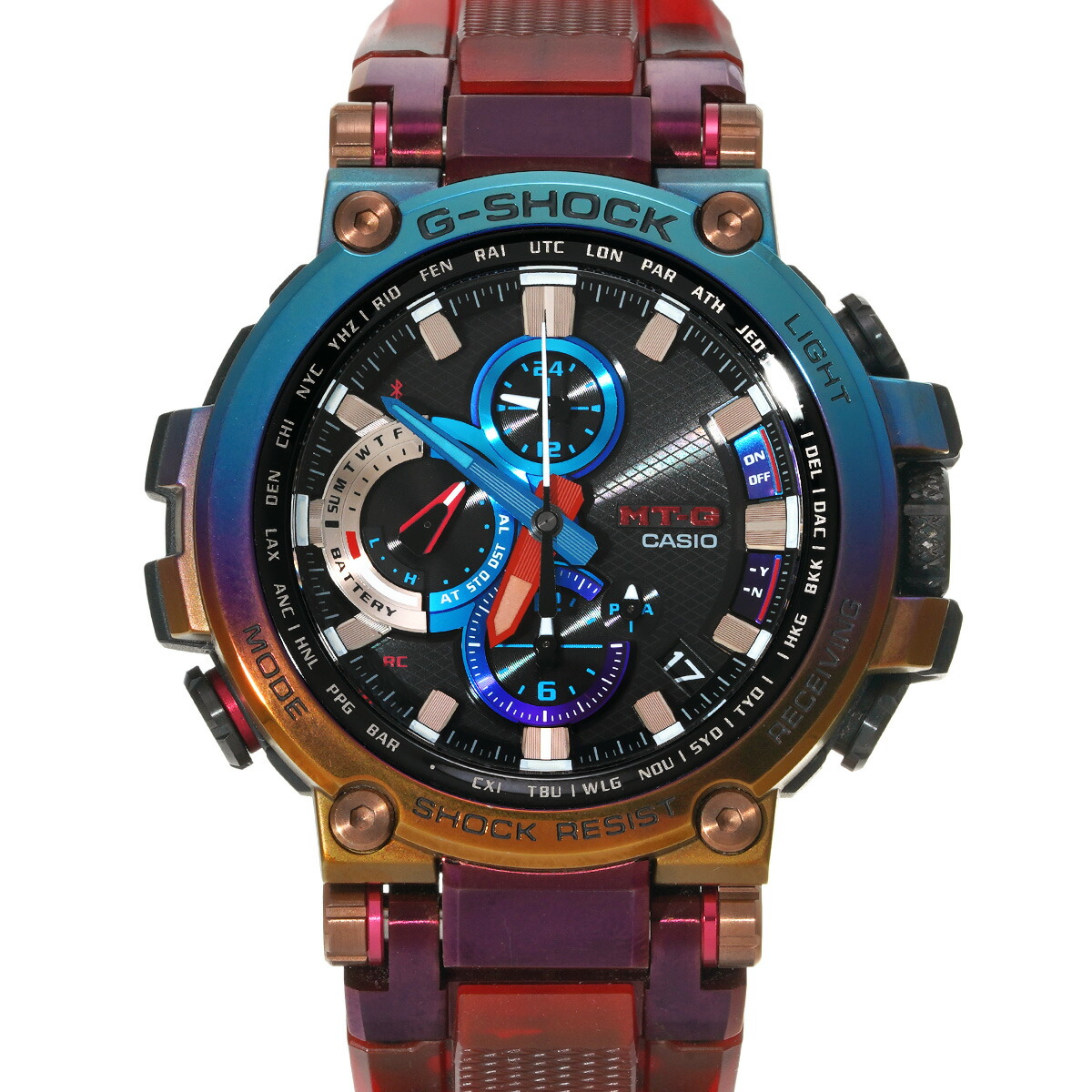 【～4/10 最大5万円クーポン】カシオ CASIO G-SHOCK MTG-B1000シリーズ MTG-B1000VL-4AJR ブラック メンズ 腕時計 カシオ 時計 高級腕時計 ブランド 【ローン48回払い無金利】【中古】