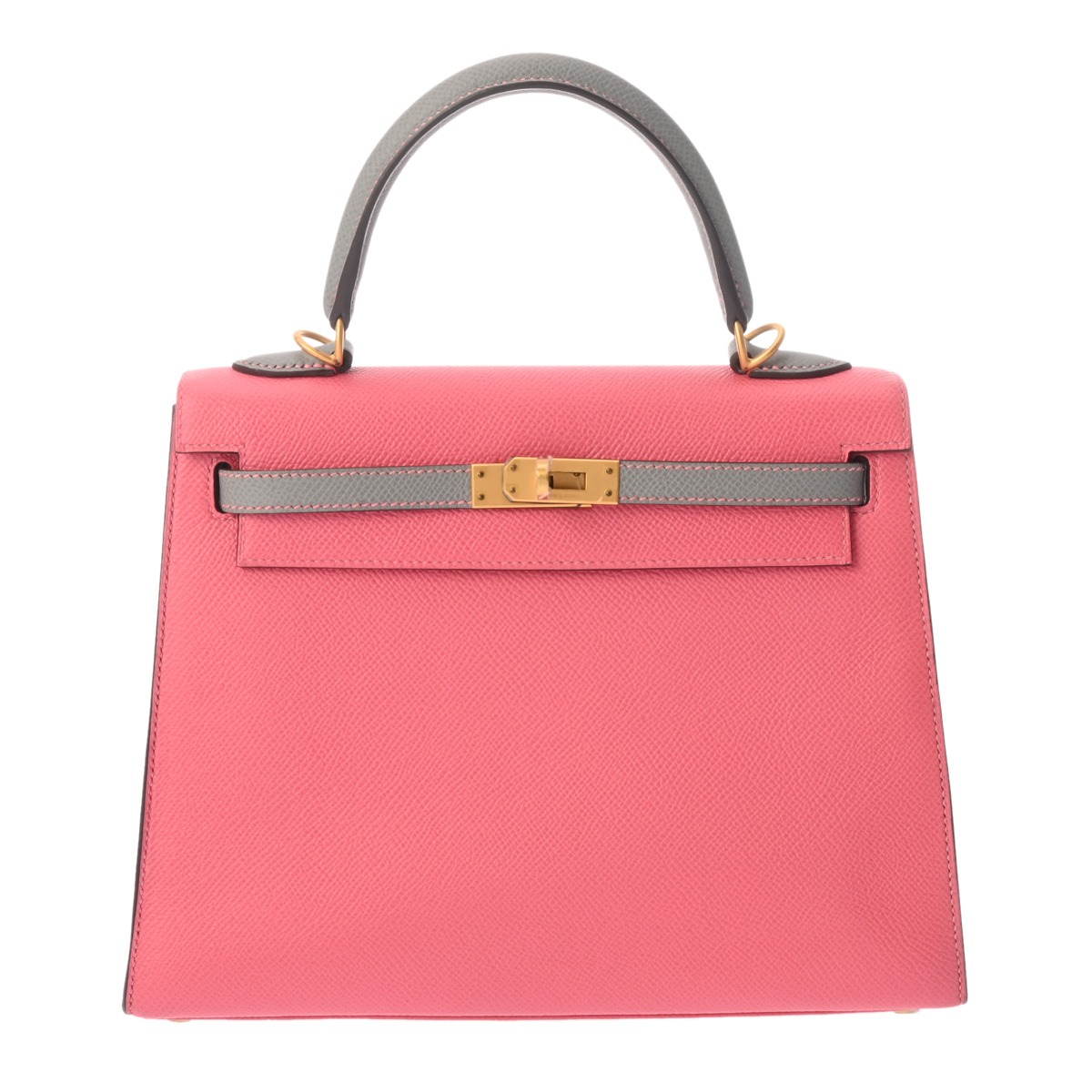 【～4/17 最大5万円クーポン】エルメス HERMES ケリー 25 外縫い SPオーダー ローズアザレ/グリムエット ヴォーエプソン レディース ハンドバッグ エルメス バッグ バック ブランド 【ローン48回払い無金利】【中古】