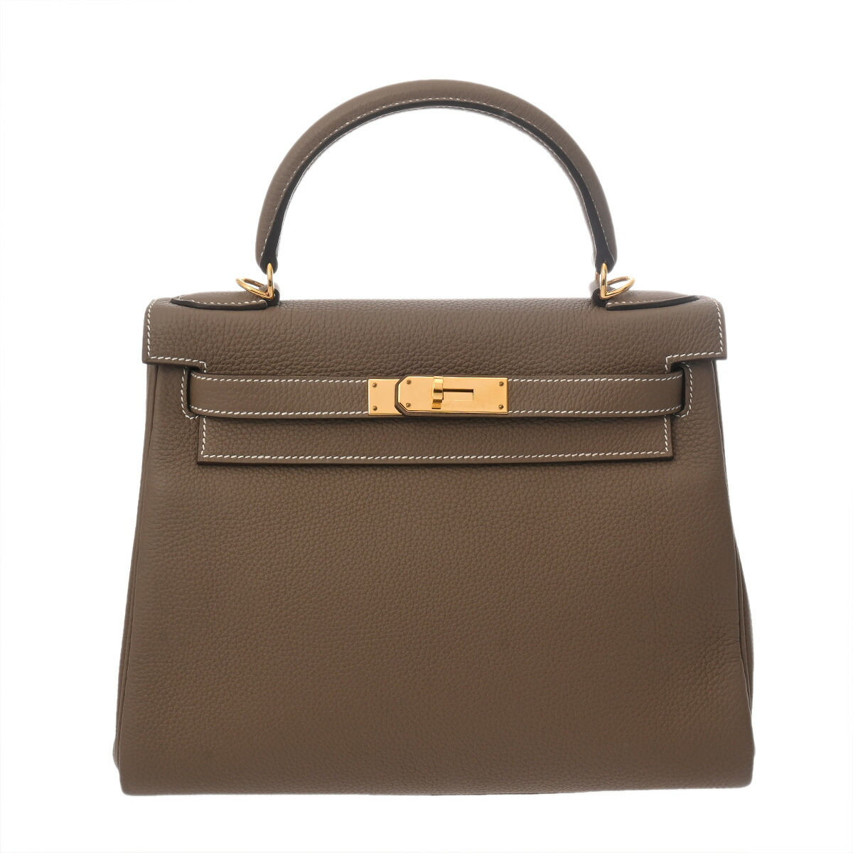 【～4/10 最大5万円クーポン】エルメス HERMES ケリー 28 内縫い エトゥープ トゴ レディース ハンドバッグ エルメス バッグ バック ブランド 【ローン48回払い無金利】【中古】