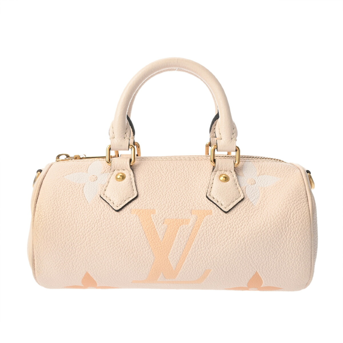 【～4/17 最大5万円クーポン】ルイ ヴィトン LOUIS VUITTON モノグラムアンプラント パピヨン BB クレーム/サフラン M46031 レザー レディース ハンドバッグ ヴィトンバッグ バック ブランド 【ローン48回払い無金利】【中古】