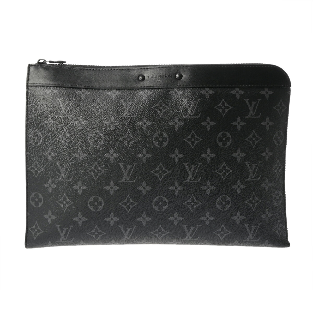 【～4/10 最大5万円クーポン】ルイ ヴィトン LOUIS VUITTON モノグラムエクリプス ポシェットジュール ノワール M82074 モノグラムエクリプス ユニセックス クラッチバッグ ヴィトンバッグ バック ブランド 【ローン48回払い無金利】【中古】