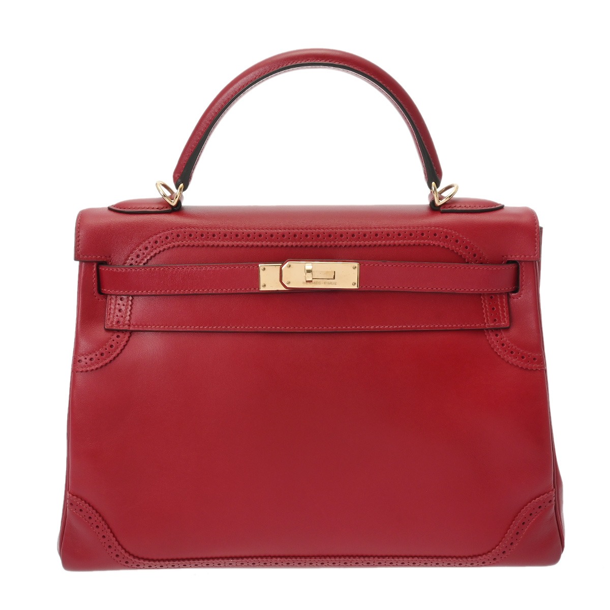 【～4/17 最大5万円クーポン】エルメス HERMES ケリー 32 ギリーズ 内縫い ルージュヴィフ ヴォースイフト レディース 2WAYバッグ エルメス バッグ バック ブランド 【ローン48回払い無金利】【中古】