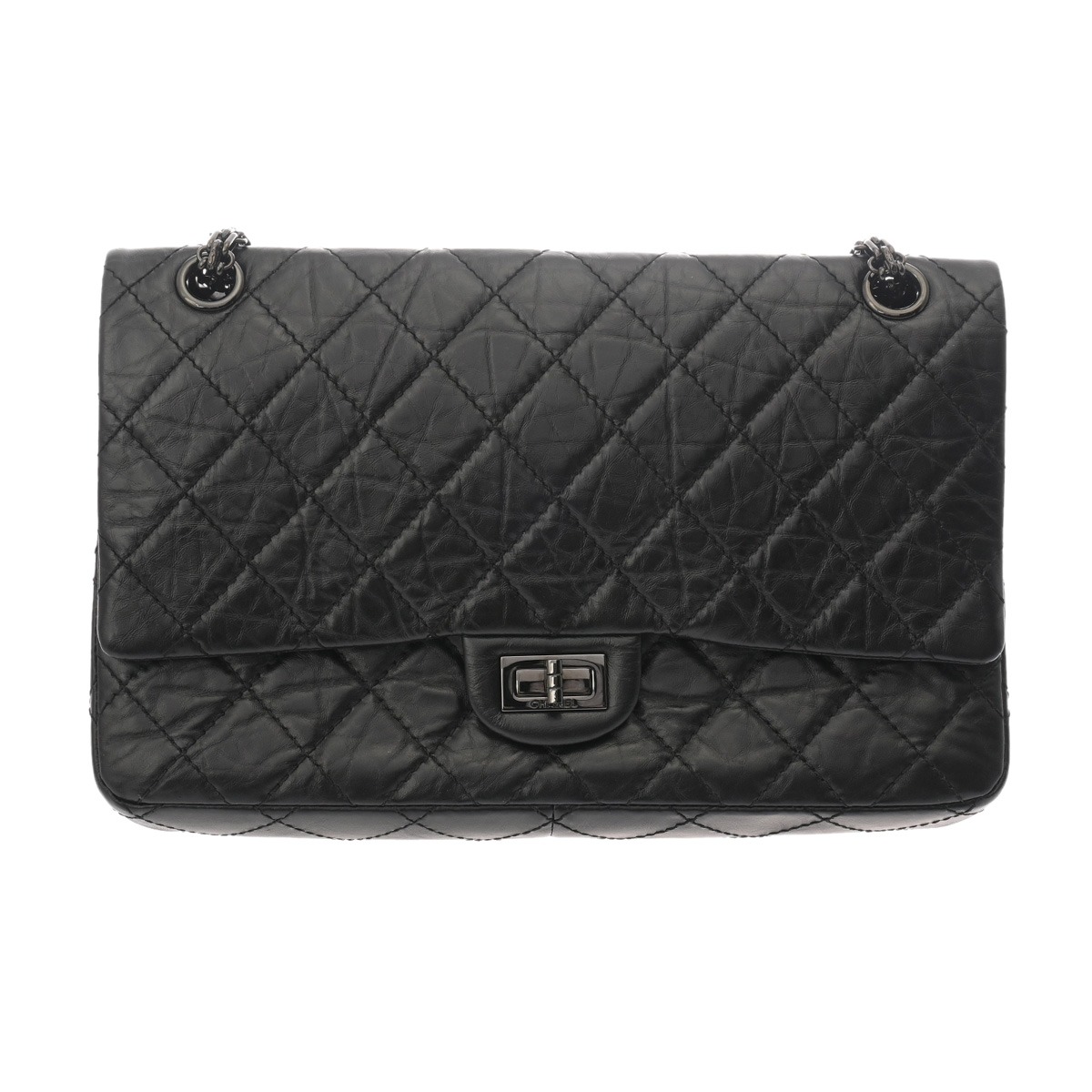 楽天市場】【美品】シャネル 【CHANEL】2.55 ハンドバッグ ブラック