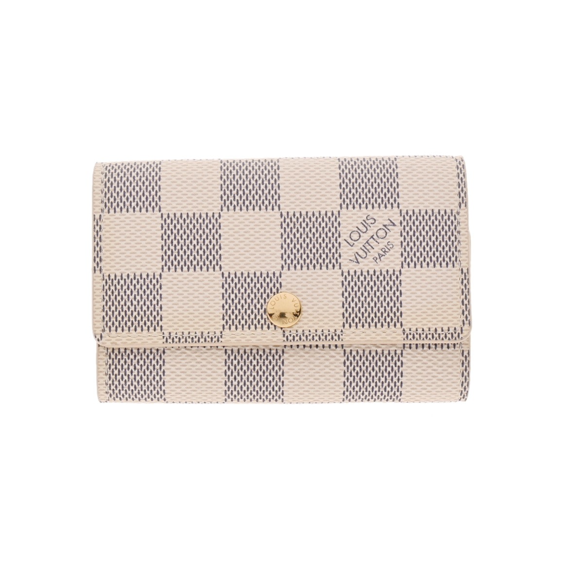 【～4/10 最大5万円クーポン】ルイ ヴィトン LOUIS VUITTON ダミエ ミュルティクレ 6 ホワイト M61745 ダミエアズールキャンバス ユニセックス キーケース ルイ ヴィトン 【ローン48回払い無金利】【中古】 19,156円