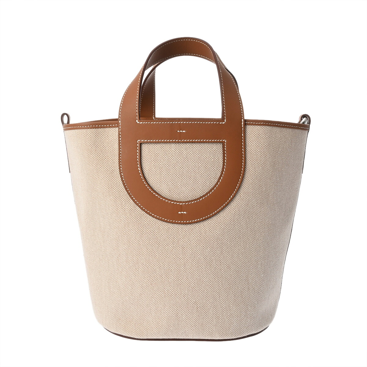 【～4/17 最大5万円クーポン】エルメス HERMES インザループ 23 エクリュ/ゴールド トワルアッシュ/ヴォースイフト レディース ハンドバッグ エルメス バッグ バック ブランド 【ローン48回払い無金利】【中古】