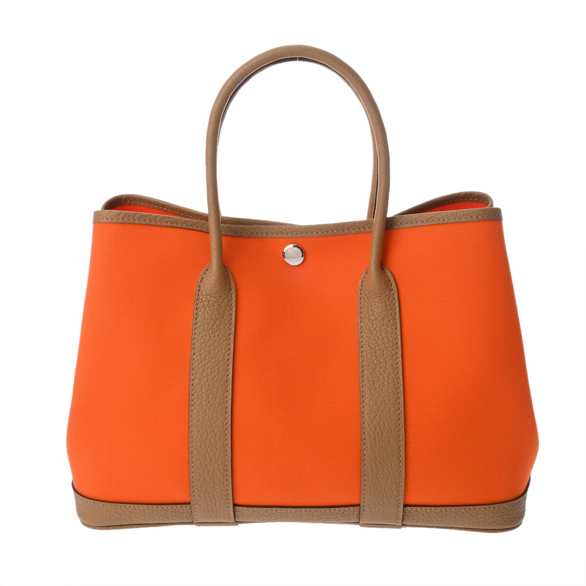 エルメス HERMES ガーデンパーティ TPM オレンジ/ビスキュイ ネゴンダ/トワルオフィシエ レディース ハンドバッグ エルメス バッグ バック ブランド 【ローン48回払い無金利】【中古】