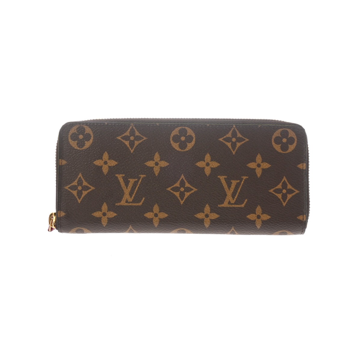 【～4/10 最大5万円クーポン】ルイ ヴィトン LOUIS VUITTON モノグラム ポルトフォイユ クレマンス ブラウン/フューシャ M60742 モノグラムキャンバス ユニセックス 長財布 ルイ ヴィトン 財布 ブランド 【ローン48回払い無金利】【中古】 43,188円