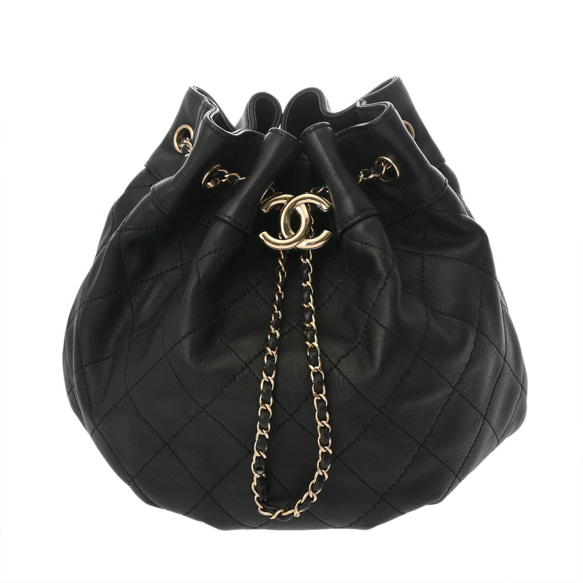 楽天市場】【美品】シャネル 【CHANEL】 ストロー ドローストリング