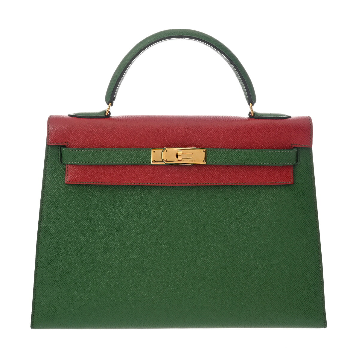 【~7/26 最大5万円クーポン】エルメス HERMES ケリー 32 外縫い ルージュヴィフ/ヴェール/ブルーインディゴ クシュベル レディース ハンドバッグ エルメス バッグ バック ブランド 【ローン48回払い無金利】【中古】|ウォッチニアン ブランド品専門店