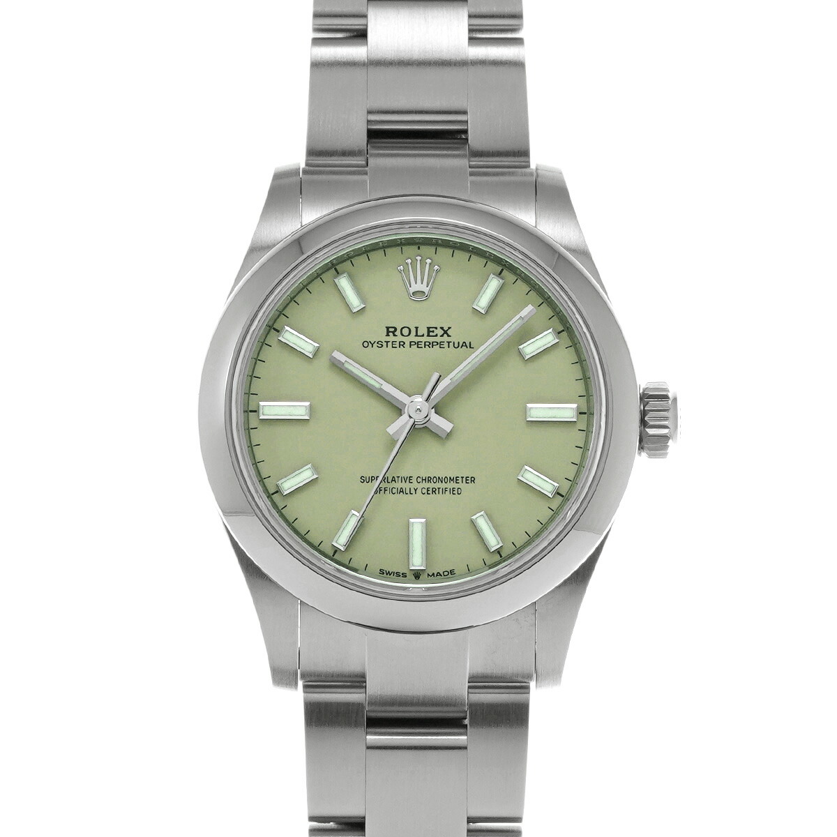 ロレックス ROLEX オイスターパーペチュアル 31 277200 ランダムシリアル ピスタチオ ユニセックス 腕時計 ロレックス 時計 高級腕時計 ブランド 【ローン48回払い無金利】【中古】