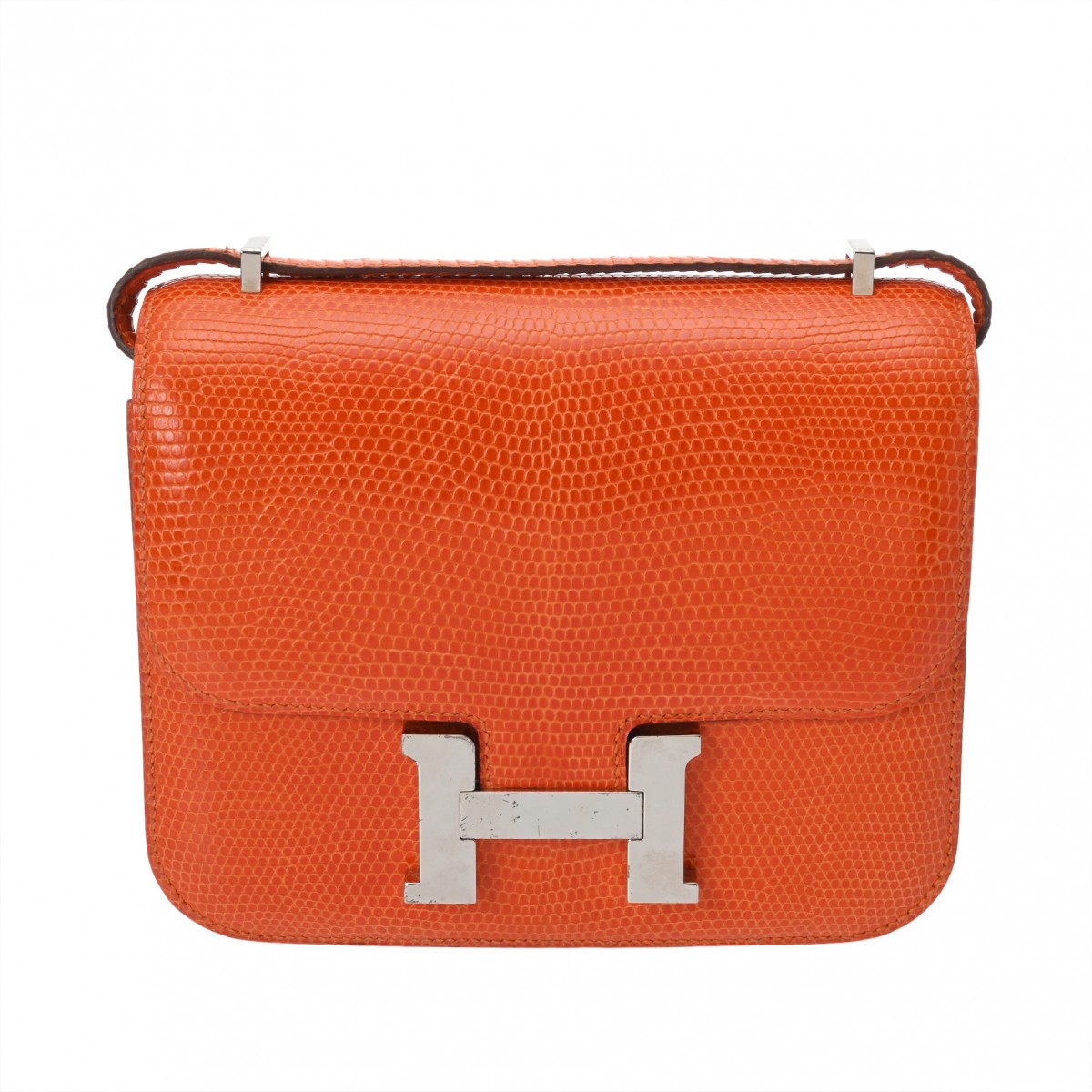 【～4/10 最大5万円クーポン】エルメス HERMES コンスタンス3 18 オレンジ リザード レディース ショルダーバッグ エルメス ショルダーバッグ バック ブランド 【ローン48回払い無金利】【中古】
