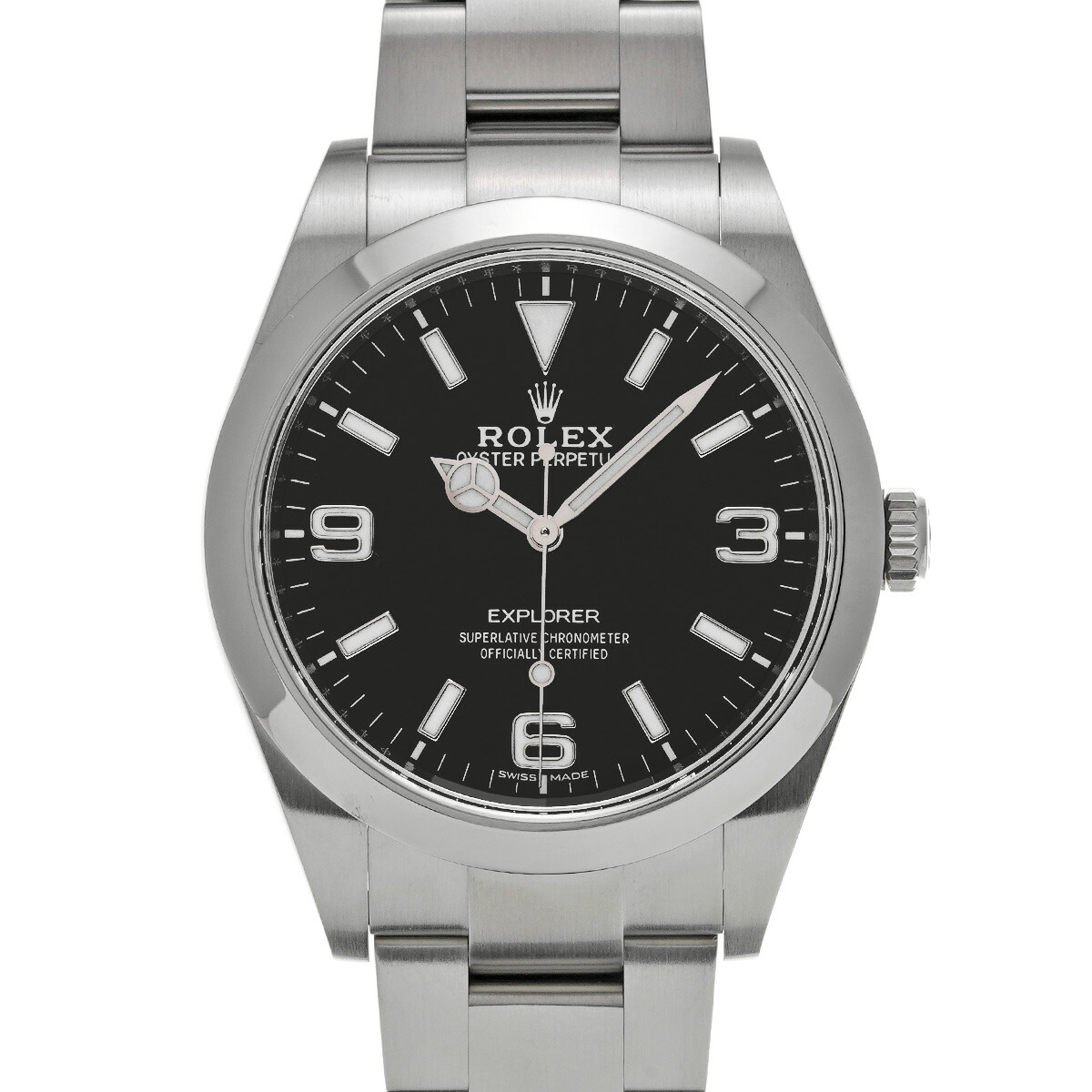 【～4/10 最大5万円クーポン】ロレックス ROLEX エクスプローラー 214270 ランダムシリアル ブラック メンズ 腕時計 ロレックス 時計 高級腕時計 ブランド 【ローン48回払い無金利】【中古】 555,200円