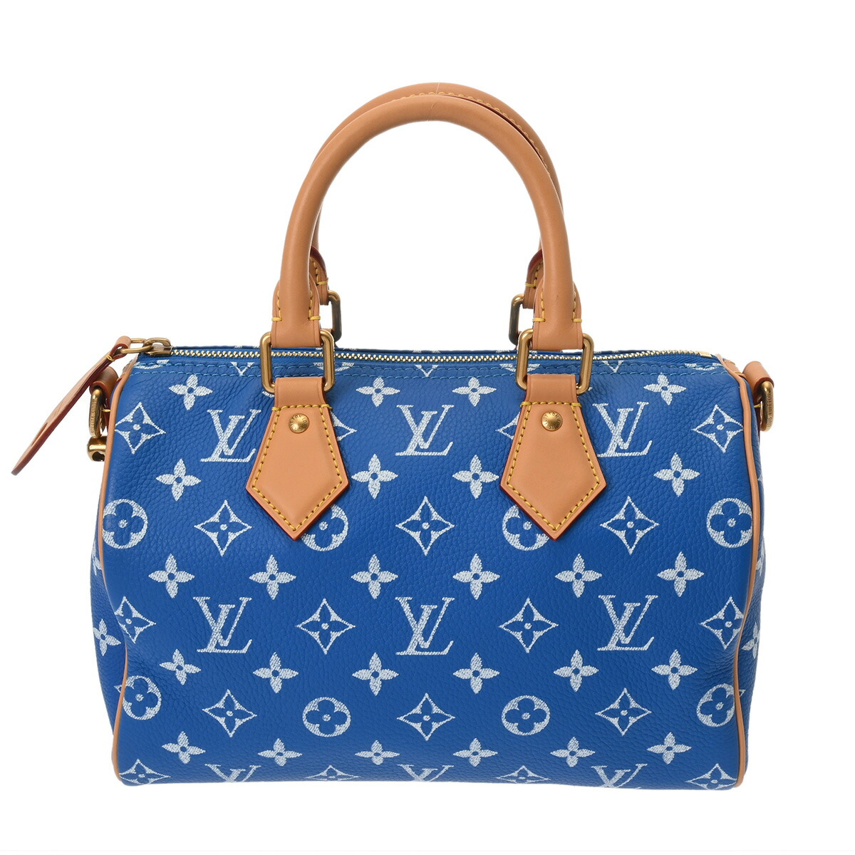 ルイ ヴィトン LOUIS VUITTON モノグラム スピーディ P9 バンドリエール 25 2WAY ブルー M24424 カーフレザー レディース ハンドバッグ ヴィトンバッグ バック ブランド 【ローン48回払い無金利】【中古】