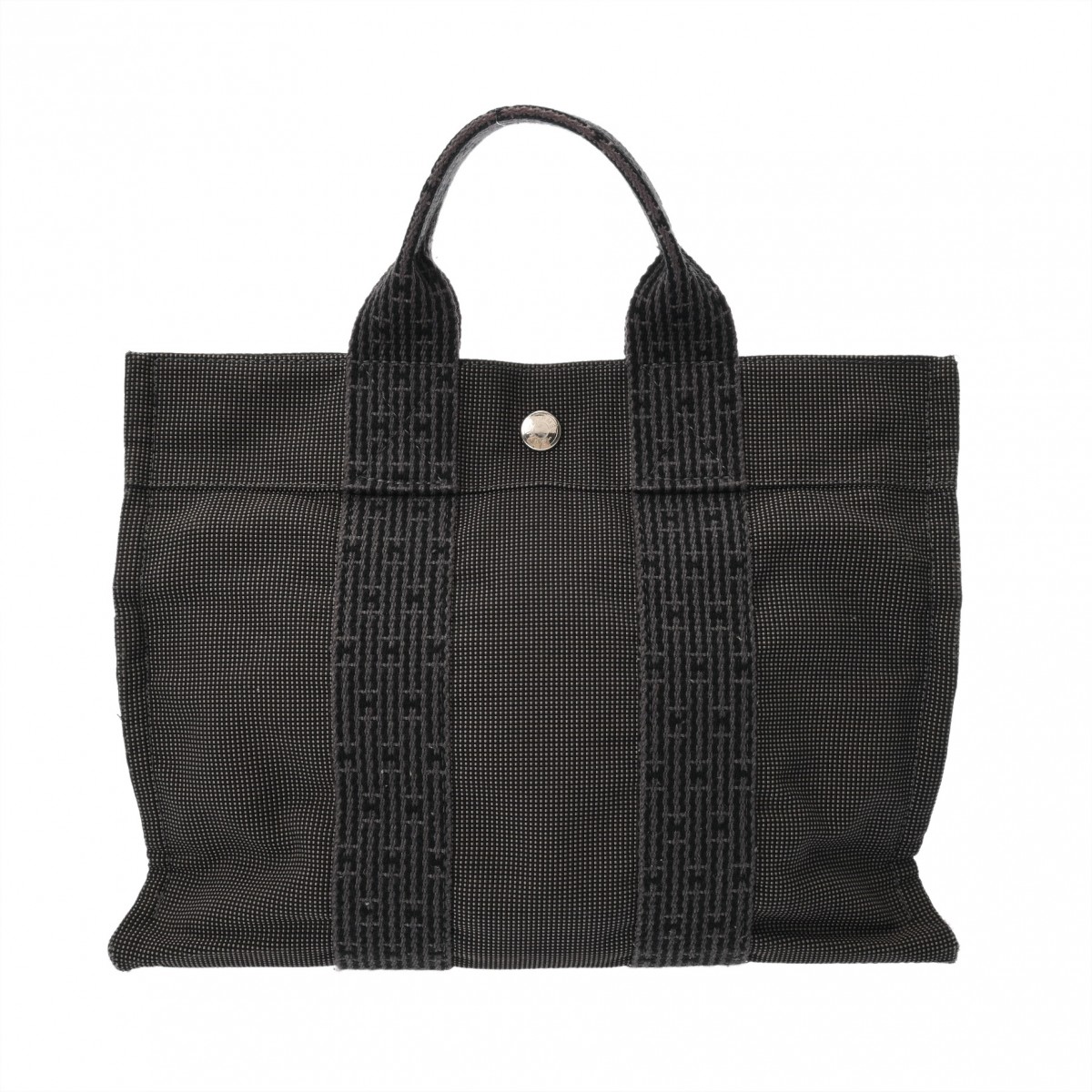 【～4/10 最大5万円クーポン】エルメス HERMES エールライン トート PM グレー キャンバス ユニセックス トートバッグ エルメス バッグ バック ブランド 【ローン48回払い無金利】【中古】 23,235円