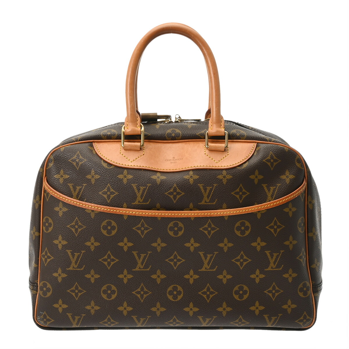 【～4/10 最大5万円クーポン】ルイ ヴィトン LOUIS VUITTON モノグラム ドーヴィル ブラウン M47270 モノグラムキャンバス レディース ハンドバッグ ヴィトンバッグ バック ブランド 【ローン48回払い無金利】【中古】