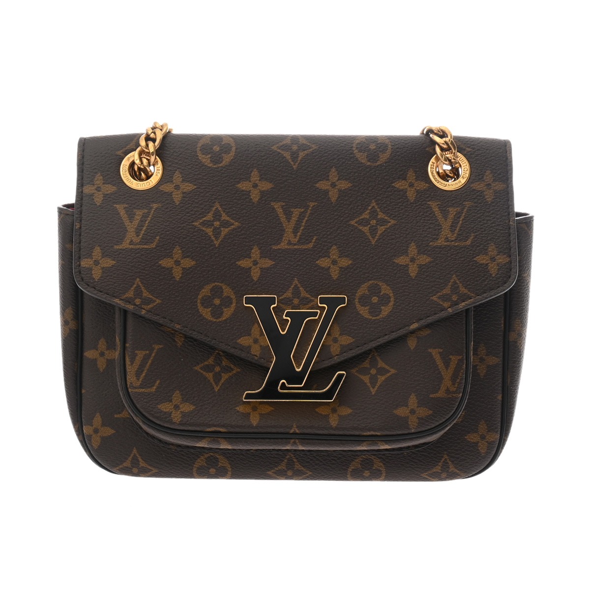 ルイ ヴィトン LOUIS VUITTON モノグラム パッシー ブラウン/ブラック M45592 モノグラムキャンバス レディース ショルダーバッグ ヴィトンバッグ バック ブランド 【ローン48回払い無金利】【中古】