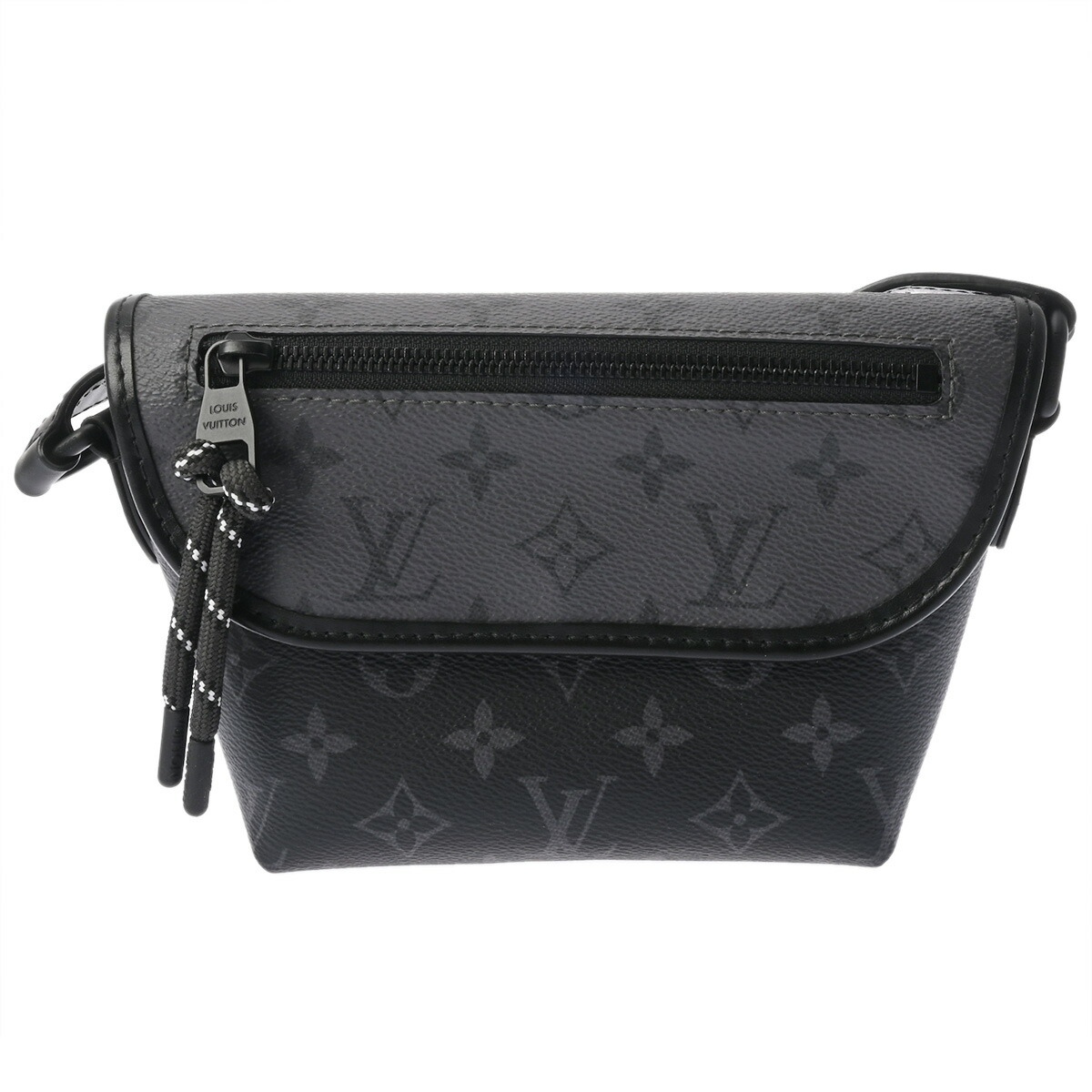 【～7/26 最大5万円クーポン】ルイ ヴィトン LOUIS VUITTON モノグラムエクリプス パルス ウェアラブル ウォレット ブラック/グレー M12806 モノグラムキャンバス メンズ ショルダーバッグ ヴィトンバッグ バック ブランド 【ローン48回払い無金利】【中古】｜ウォッチニアン ブランド品専門店 113,400円