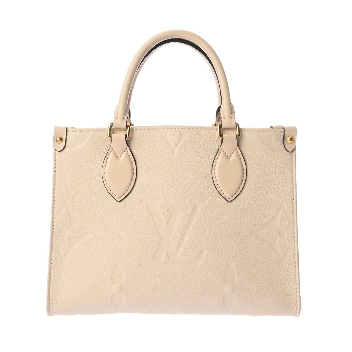 ルイ ヴィトン LOUIS VUITTON モノグラムアンプラント オンザゴー PM 2WAY クレーム M46569 レザー レディース ハンドバッグ ヴィトンバッグ バック ブランド 【ローン48回払い無金利】【中古】