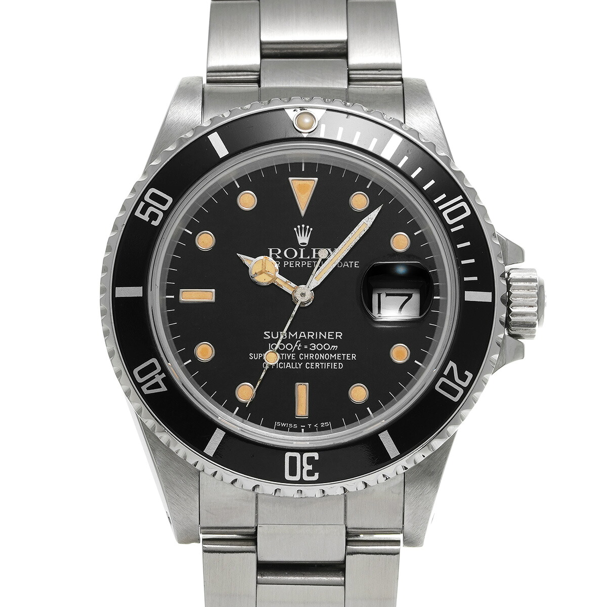ロレックス ROLEX サブマリーナ デイト 168000 ブラック メンズ 腕時計 ロレックス 時計 高級腕時計 ブランド 【ローン48回払い無金利】【中古】|ウォッチニアン ブランド品専門店