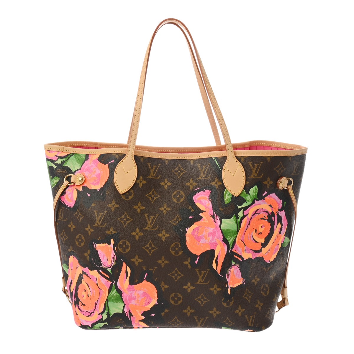 【～4/17 最大5万円クーポン】ルイ ヴィトン LOUIS VUITTON モノグラムローズ ネヴァーフル MM ブラウン M48613 モノグラムキャンバス レディース トートバッグ ヴィトンバッグ バック ブランド 【ローン48回払い無金利】【中古】