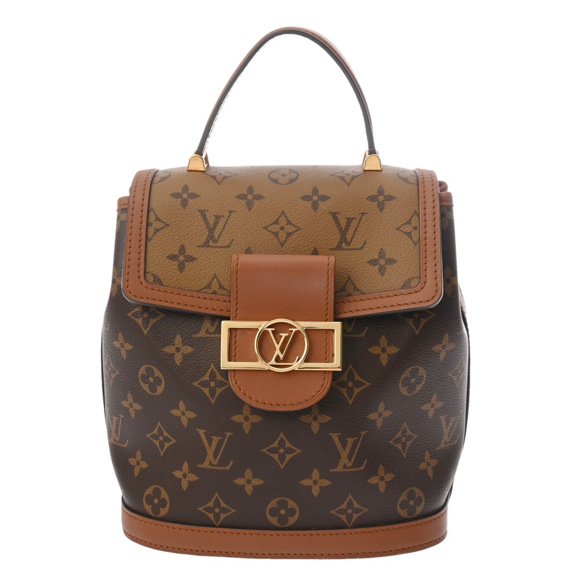 【～7/26 最大5万円クーポン】ルイ ヴィトン LOUIS VUITTON モノグラムリバース ドーフィーヌバックパック ブラウン M45142 モノグラムキャンバス レディース リュック・デイパック ヴィトンバッグ バック ブランド 【ローン48回払い無金利】【中古】｜ウォッチニアン ブランド品専門店