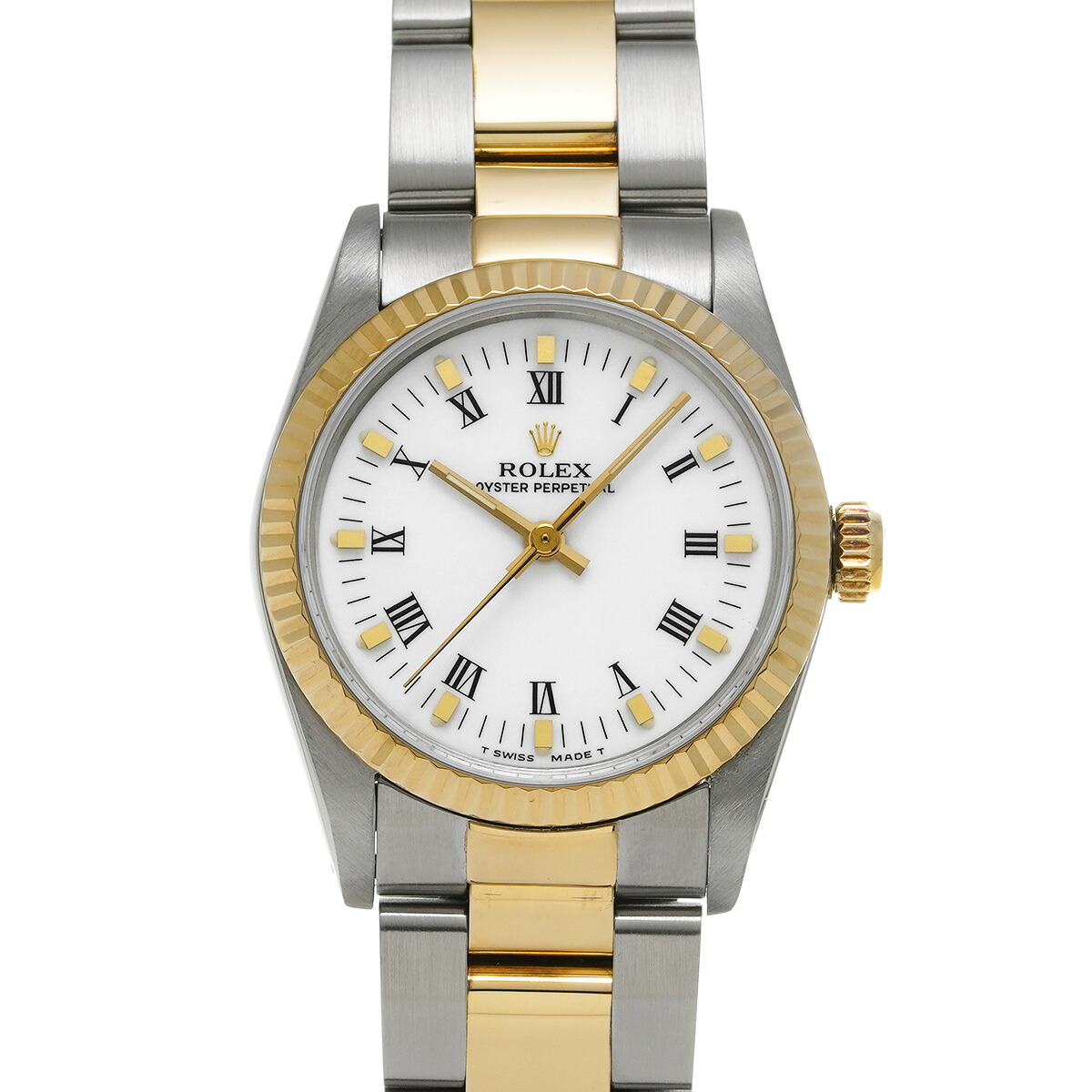 ロレックス ROLEX オイスターパーペチュアル 67513 L番(1989年頃製造) ホワイト ユニセックス 腕時計 ロレックス 時計 高級腕時計 ブランド 【ローン48回払い無金利】【中古】