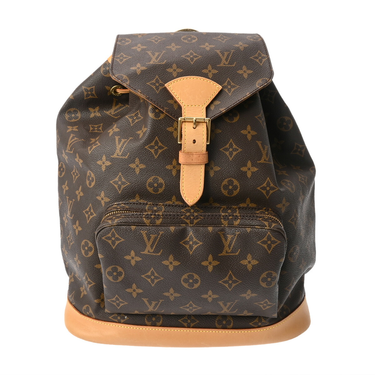【～4/17 最大5万円クーポン】ルイ ヴィトン LOUIS VUITTON モノグラム モンスリ GM ブラウン M51135 モノグラムキャンバス レディース リュック・デイパック ヴィトンバッグ バック ブランド 【ローン48回払い無金利】【中古】