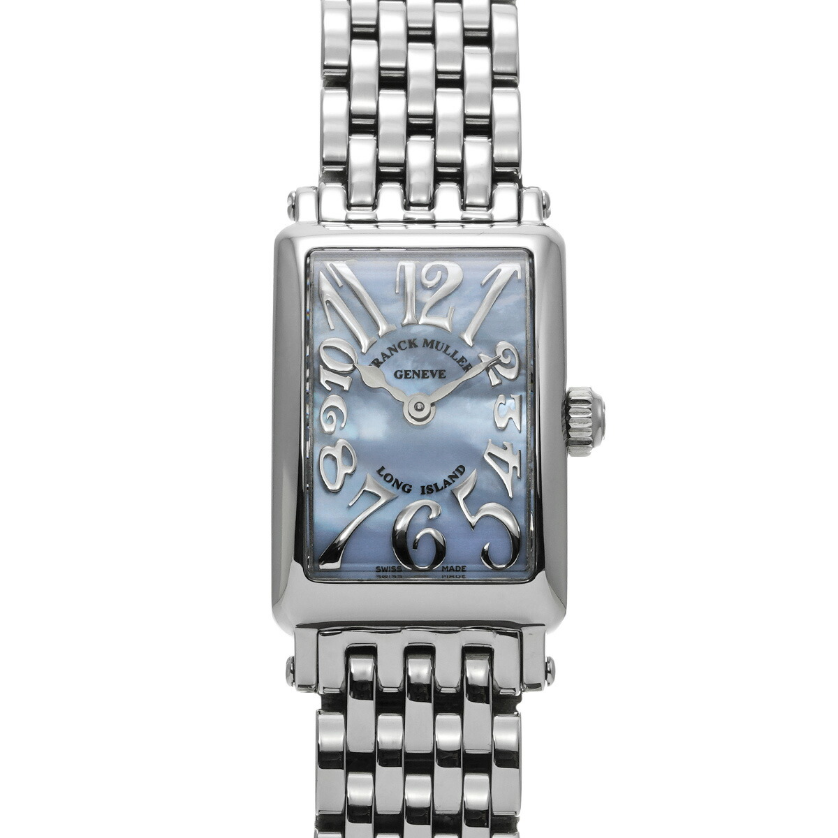 【～4/10 最大5万円クーポン】フランクミュラー FRANCK MULLER ロングアイランド プティ 802QZRELMOPAC ブルーシェル レディース 腕時計 フランクミュラー 時計 高級腕時計 ブランド 【ローン48回払い無金利】【中古】