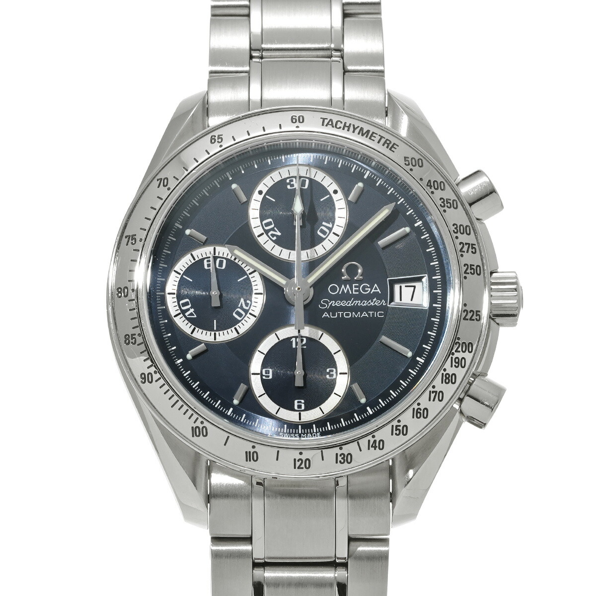 【～4/17 最大5万円クーポン】オメガ OMEGA スピードマスター デイト 3513.46 ブルーグレー メンズ 腕時計 オメガ 時計 高級腕時計 ブランド 【ローン48回払い無金利】【中古】