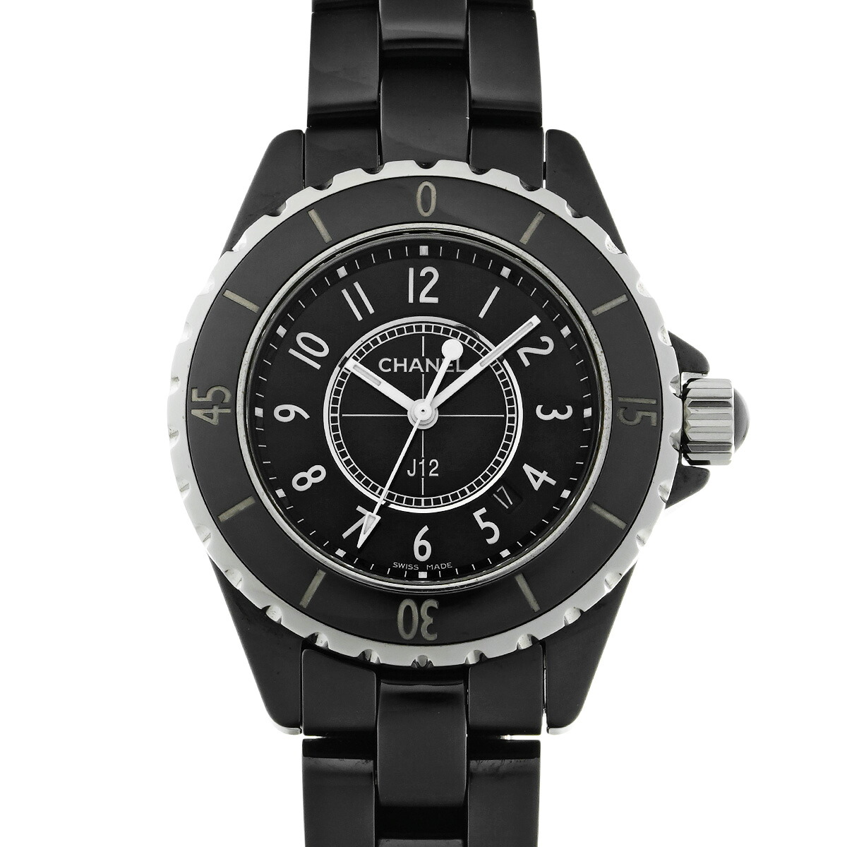 【～4/10 最大5万円クーポン】シャネル CHANEL J12 33MM H0682 ブラック レディース 腕時計 シャネル 時計 高級腕時計 ブランド 【ローン48回払い無金利】【中古】