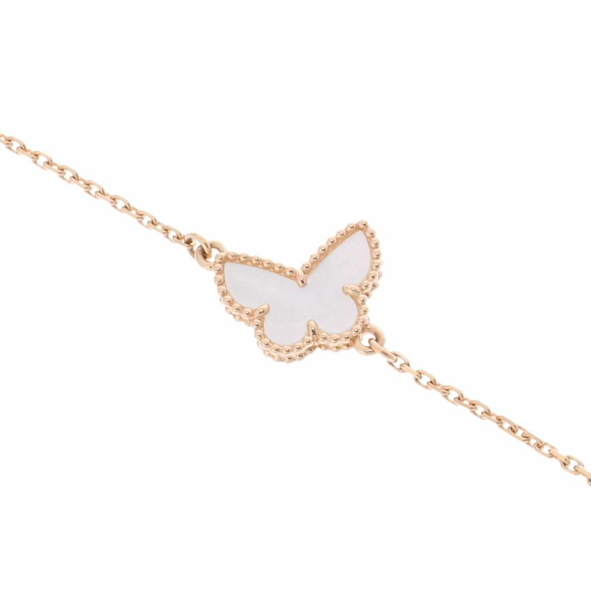 【～4/17 最大5万円クーポン】ヴァン クリーフ&アーペル Van Cleef & Arpels スウィート パピヨン ブレスレット VCARF69000 K18イエローゴールド YG マザーオブパール レディース ブレスレット ヴァン クリーフ&アーペル 【ローン48回払い無金利】【中古】