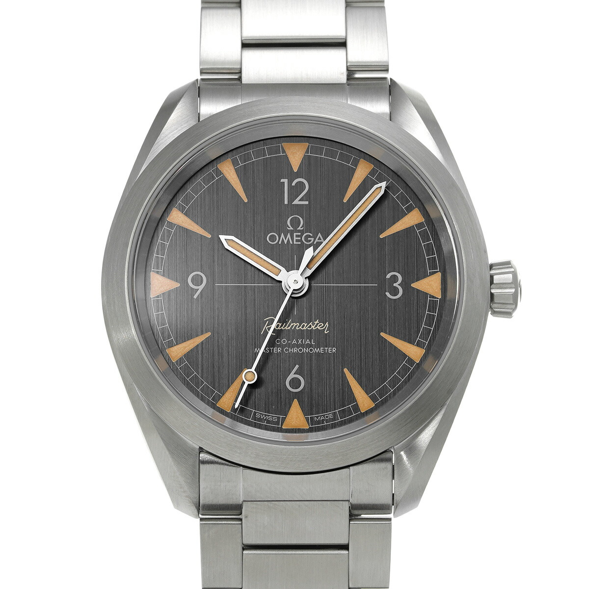 【～4/17 最大5万円クーポン】オメガ OMEGA シーマスター レイルマスター コーアクシャル マスタークロノメーター 220.10.40.20.01.001 ブラック メンズ 腕時計 オメガ 時計 高級腕時計 ブランド 【ローン48回払い無金利】【中古】