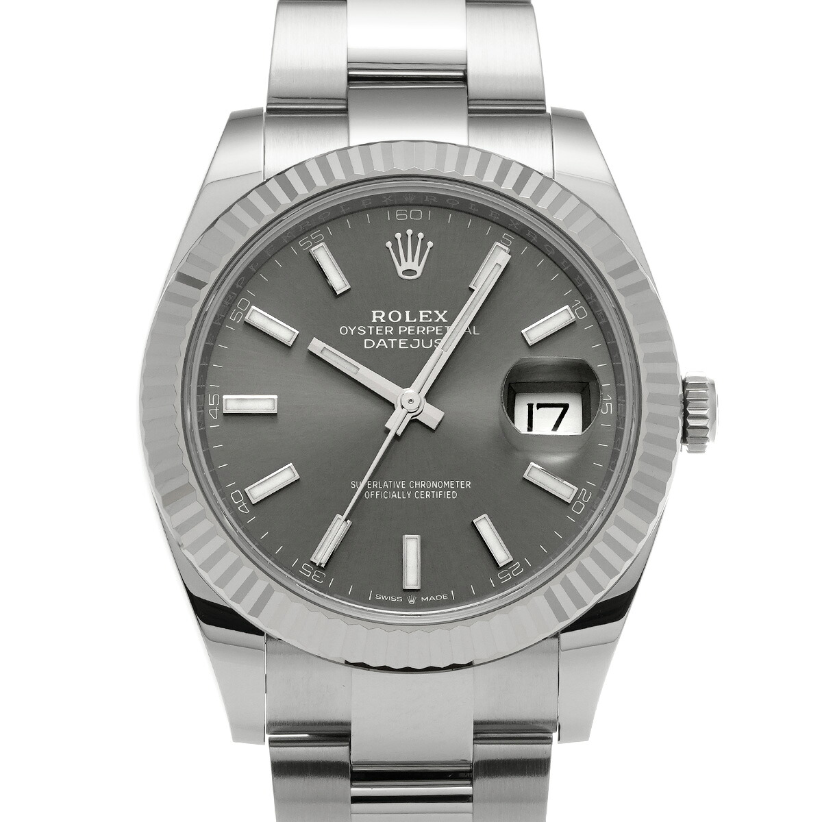 【～4/17 最大5万円クーポン】ロレックス ROLEX デイトジャスト 41 126334 ランダムシリアル スレート メンズ 腕時計 ロレックス 時計 高級腕時計 ブランド 【ローン48回払い無金利】【中古】