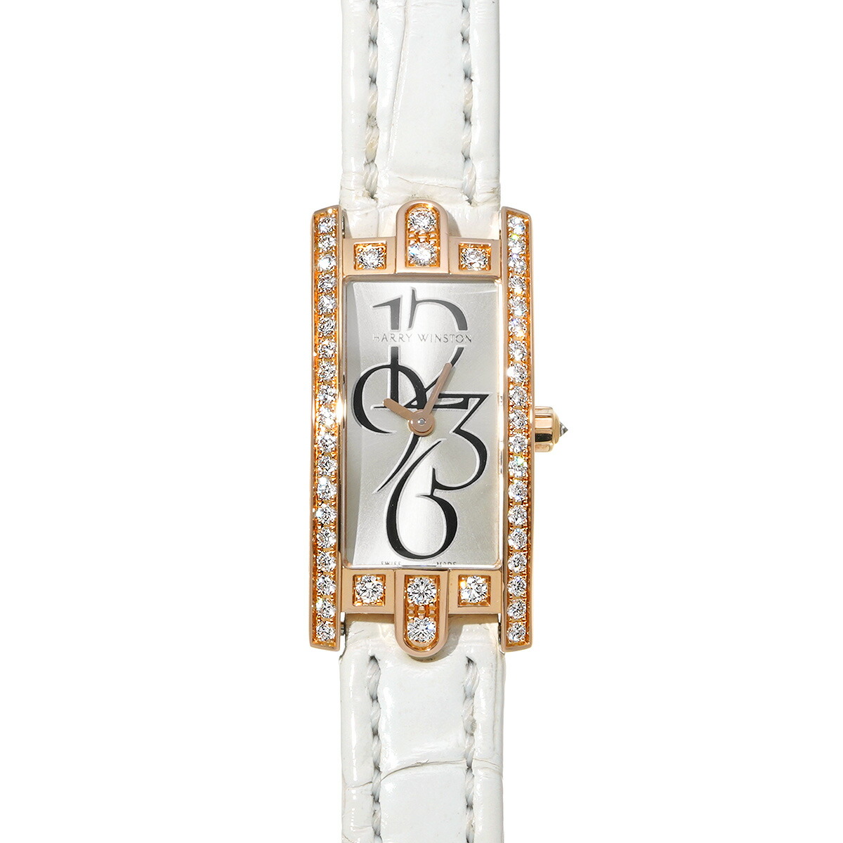 ハリー ウィンストン HARRY WINSTON アヴェニューC ミニ AVCQHM16RR005 ホワイトシェル レディース 腕時計 ハリー ウィンストン 時計 高級腕時計 ブランド 【ローン48回払い無金利】【中古】