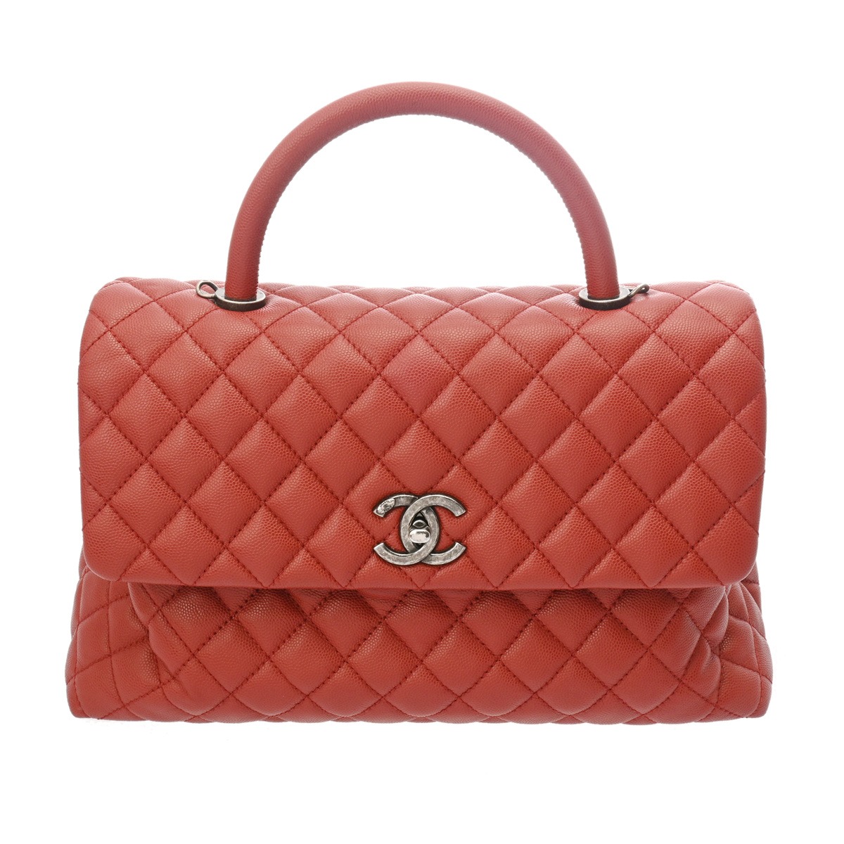【~7/26 最大5万円クーポン】シャネル CHANEL マトラッセ ココハンドルS 2WAYチェーンショルダー レッド A92991 キャビアスキン レディース ハンドバッグ chanel シャネル バッグ バック ブランド 【ローン48回払い無金利】【中古】|ウォッチニアン ブランド品専門店