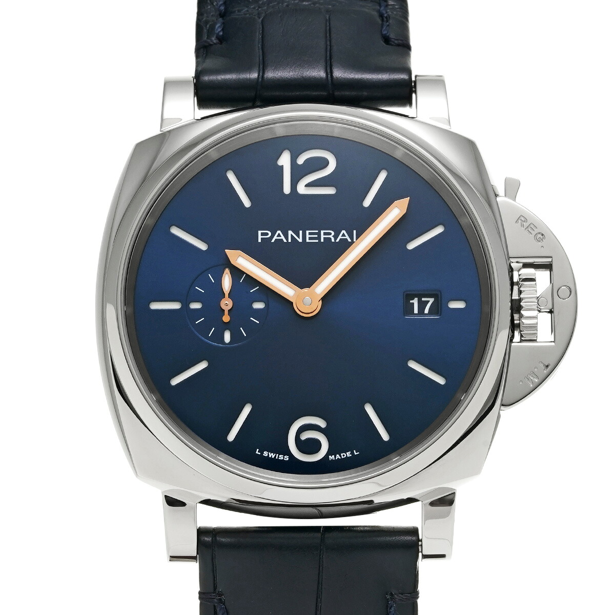 【～4/10 最大5万円クーポン】パネライ PANERAI ルミノール ドゥエ 42mm PAM01274 X番(2021年製造) ブルー メンズ 腕時計 パネライ 時計 高級腕時計 ブランド 【ローン48回払い無金利】【中古】