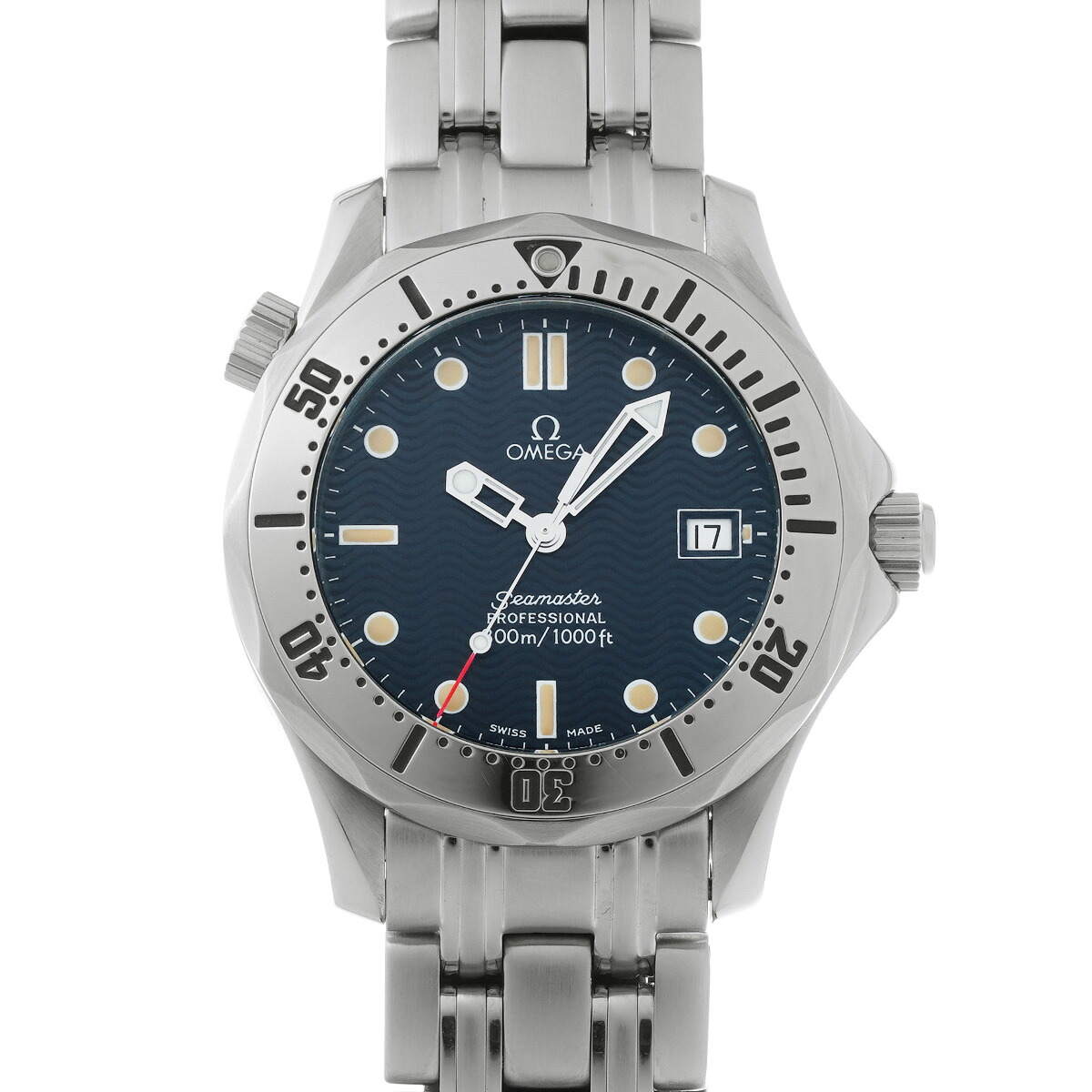 オメガ OMEGA シーマスター プロフェッショナル 300 2562.80 ブルー ユニセックス 腕時計 オメガ 時計 高級腕時計 ブランド 【ローン48回払い無金利】【中古】