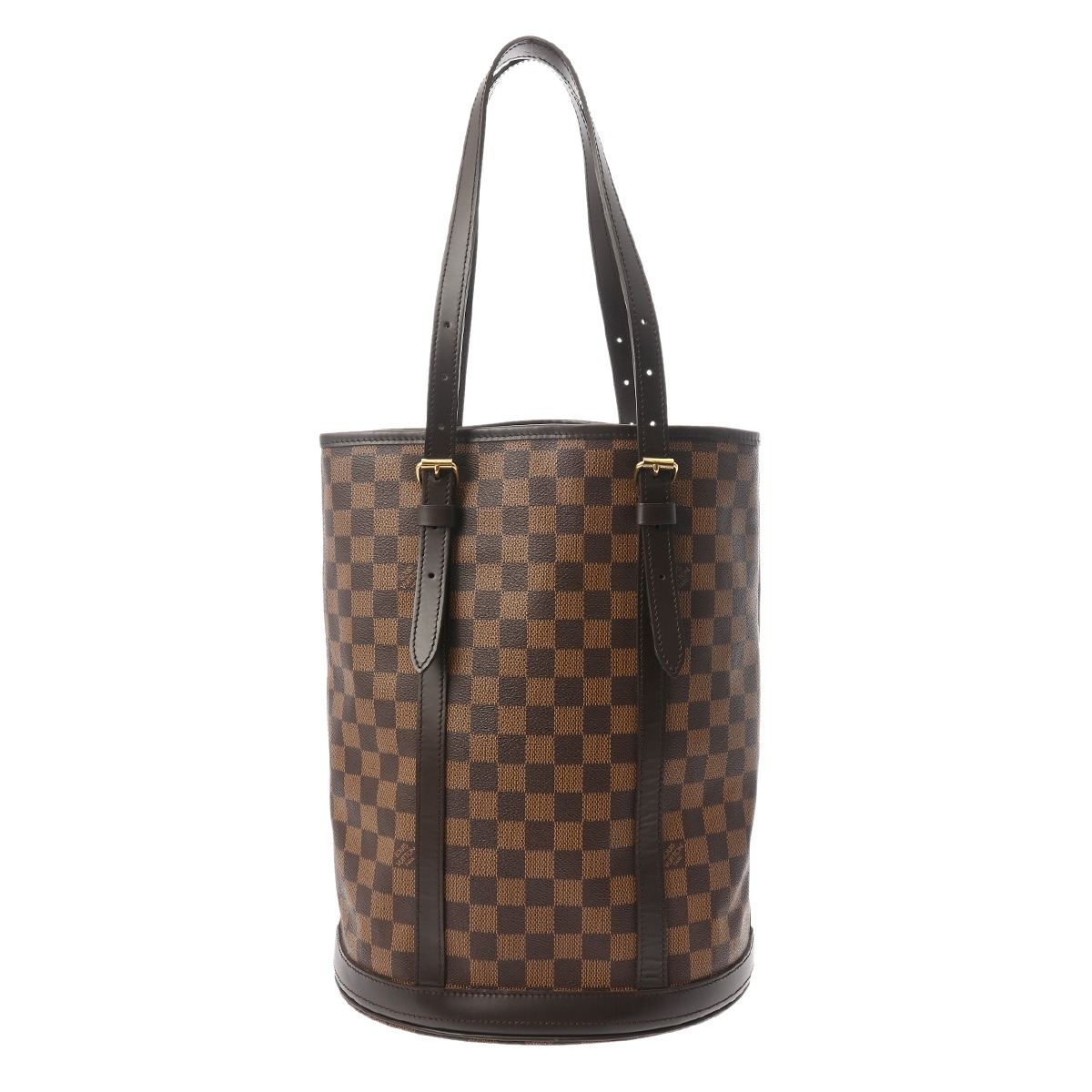 【～4/10 最大5万円クーポン】ルイ ヴィトン LOUIS VUITTON ダミエ バケツ GM SPオーダー ブラウン N42236 ダミエキャンバス レディース トートバッグ ヴィトンバッグ バック ブランド 【ローン48回払い無金利】【中古】