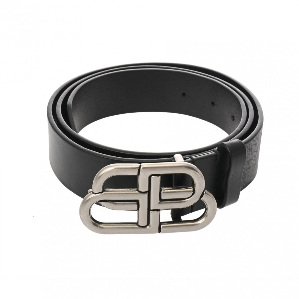 楽天市場】K BALENCIAGA ロゴベルト 505071 レザー ブラック メンズ