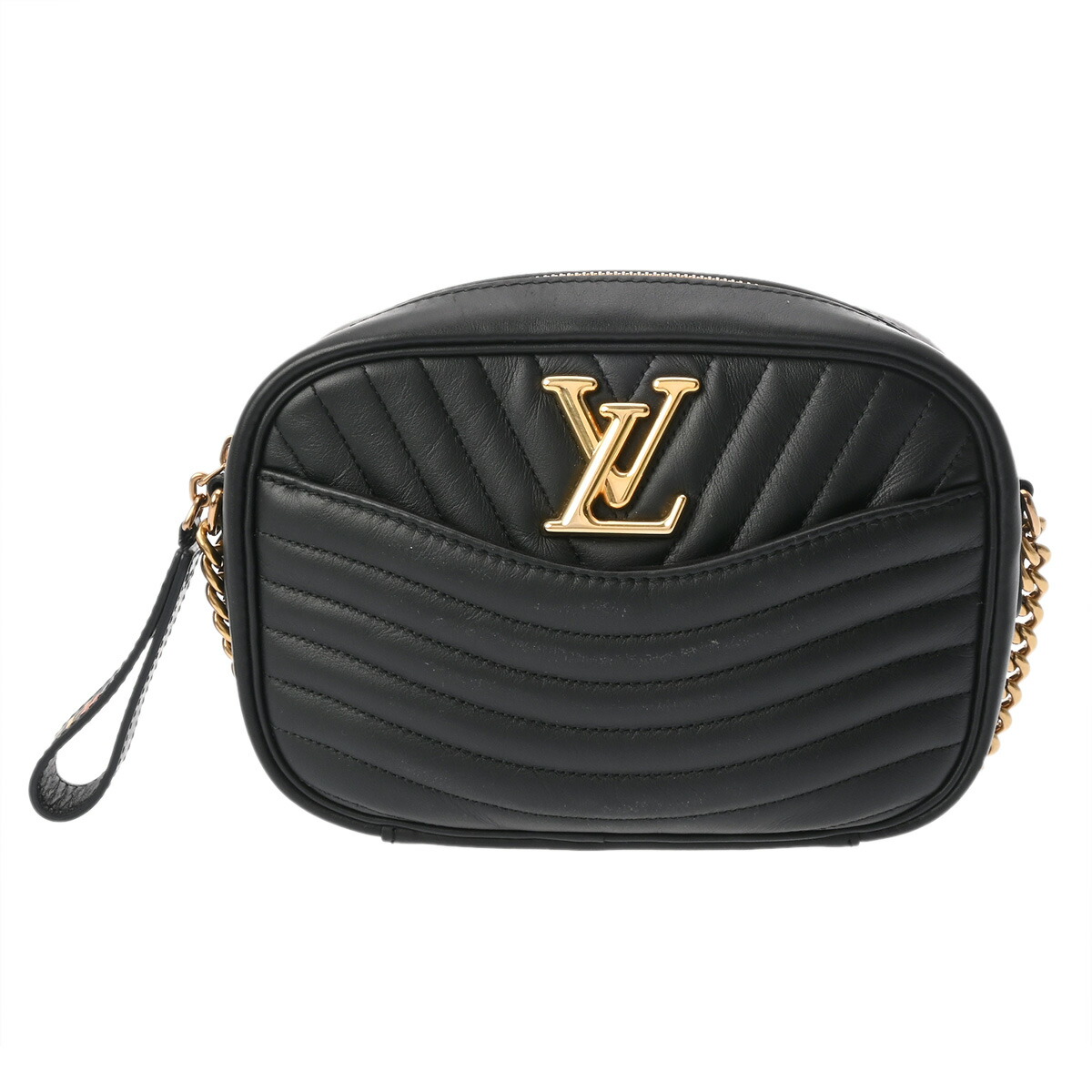 【～4/17 最大5万円クーポン】ルイ ヴィトン LOUIS VUITTON ニューウェーブ ニューカメラバッグ ノワール M53682 カーフ レディース ショルダーバッグ ヴィトンバッグ バック ブランド 【ローン48回払い無金利】【中古】 106,040円