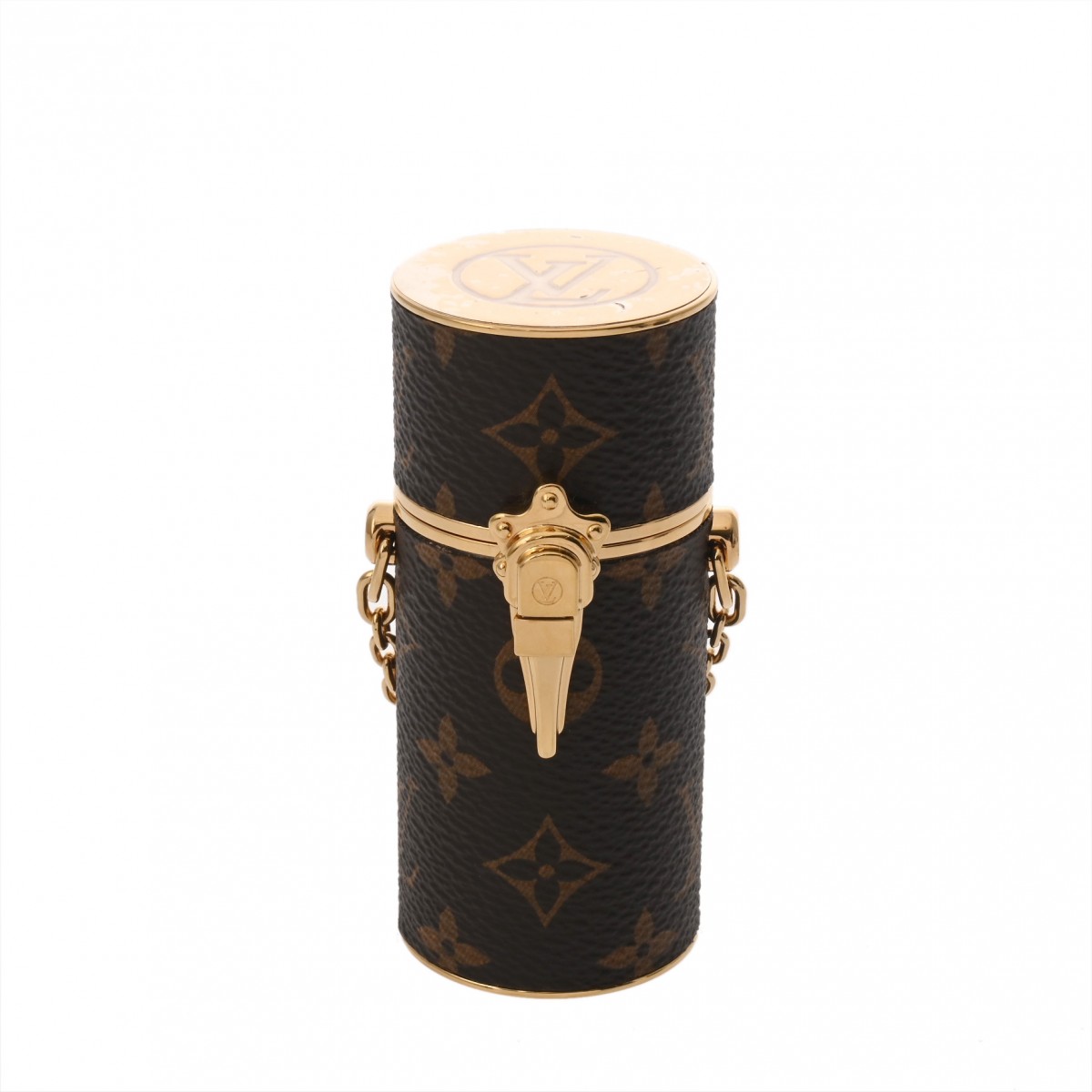【～4/10 最大5万円クーポン】ルイ ヴィトン LOUIS VUITTON モノグラム リップスティックケース ゴールド MP2406 モノグラムキャンバス/メタル レディース その他小物 ルイ ヴィトン 【ローン48回払い無金利】【中古】
