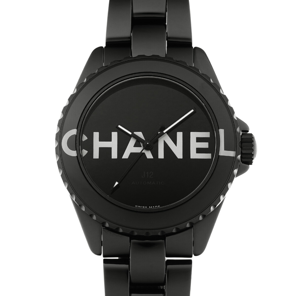 【～4/17 最大5万円クーポン】シャネル CHANEL J12 ウォンテッド ドゥ シャネル 38MM H7418 ブラック メンズ 腕時計 シャネル 時計 高級腕時計 ブランド 【ローン48回払い無金利】【中古】