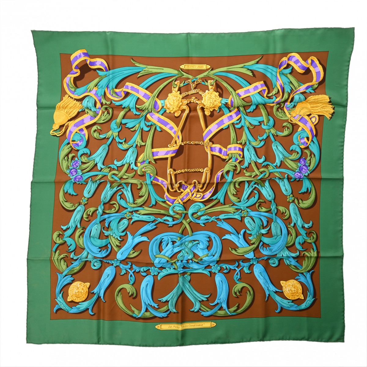 【～7/26 最大5万円クーポン】エルメス HERMES カレ90 LE MORS A LA CONETABLE マルチカラー シルク100％ レディース スカーフ エルメス 【ローン48回払い無金利】【中古】｜ウォッチニアン ブランド品専門店